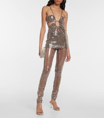Sequined cutout camisole | Nensi Dojaka