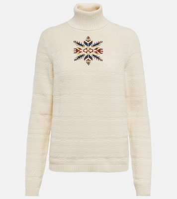 Pull intarsia en cachemire à col roulé | Loro Piana