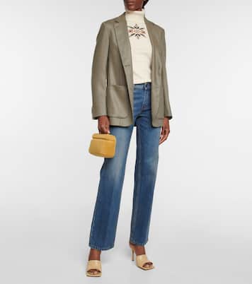Pull intarsia en cachemire à col roulé | Loro Piana