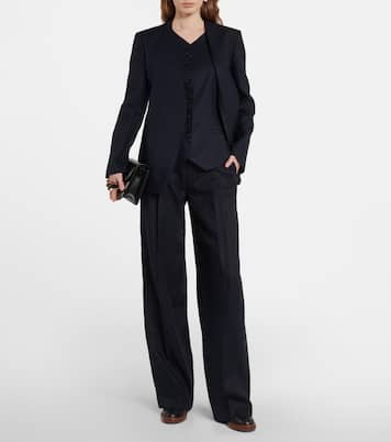 Weite Hose aus Leinen-Drill | Chloé
