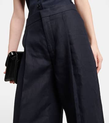Weite Hose aus Leinen-Drill | Chloé