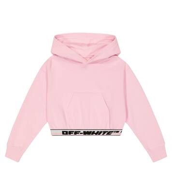Sudadera en jersey de algodón cropped | Off-White Kids