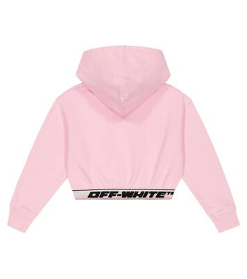 Sudadera en jersey de algodón cropped | Off-White Kids