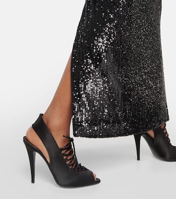 Sandalen Corset 105 aus Satin | Tom Ford