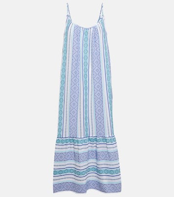 Lexy printed cotton midi dress | Velvet