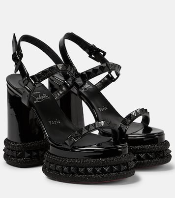 Sandali con plateau Superaclou in vernice | Christian Louboutin