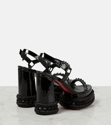Sandali con plateau Superaclou in vernice | Christian Louboutin