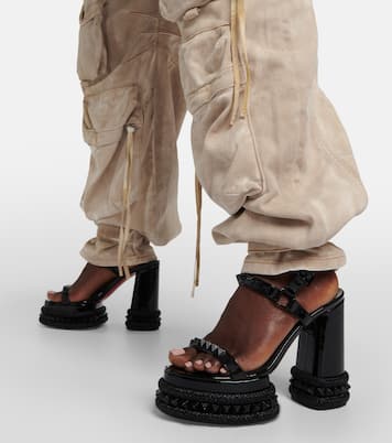 Sandali con plateau Superaclou in vernice | Christian Louboutin