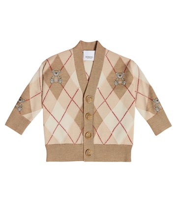 Baby - Cardigan Thomas Bear a rombi | Burberry Kids