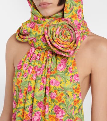 Robe longue à capuche et fleurs | Magda Butrym