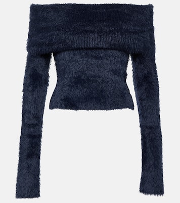 Jersey cropped con hombros descubiertos | Acne Studios