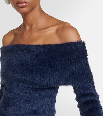 Jersey cropped con hombros descubiertos | Acne Studios