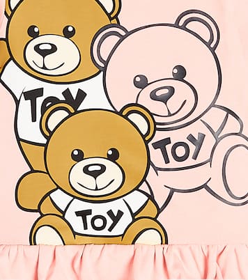 Baby Teddy Bear cotton jersey dress | Moschino Kids