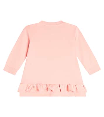 Baby Teddy Bear cotton jersey dress | Moschino Kids