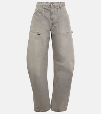 Effie high-rise barrel-leg jeans | The Attico