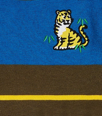 Jersey en mezcla de algodón a rayas | Kenzo Kids