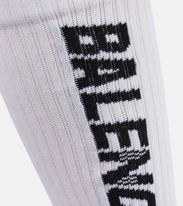 Logo cotton-blend socks | Balenciaga