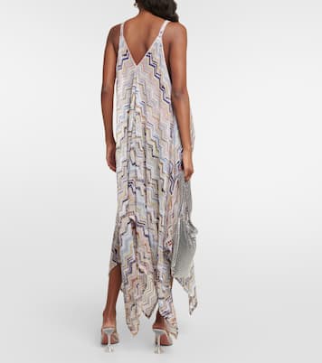 Zig Zag lamé beach dress | Missoni Mare