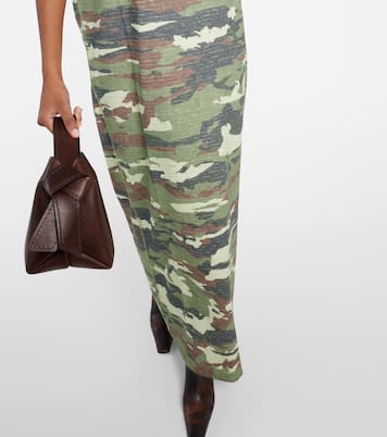 Edrass camouflage cotton maxi dress | Acne Studios