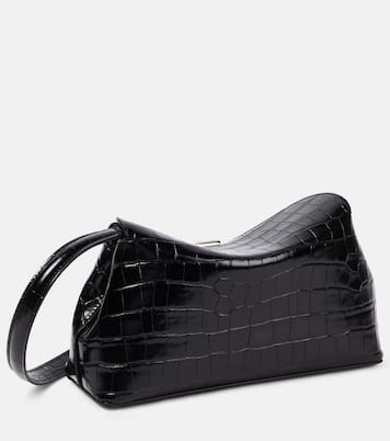 T-Lock croc-effect leather clutch | Toteme