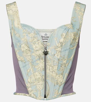 Corsé Classic Toile de Jouy con paneles | Vivienne Westwood