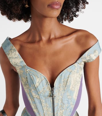 Corsé Classic Toile de Jouy con paneles | Vivienne Westwood