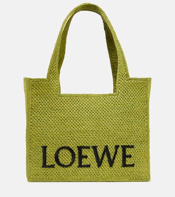 Cabas Paula’s Ibiza Font Medium en raphia | Loewe