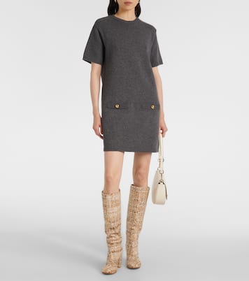 Botas altas de bouclé | Gianvito Rossi