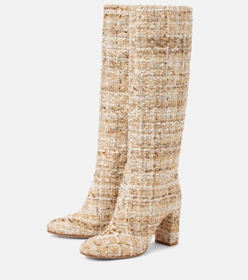 Botas altas de bouclé | Gianvito Rossi