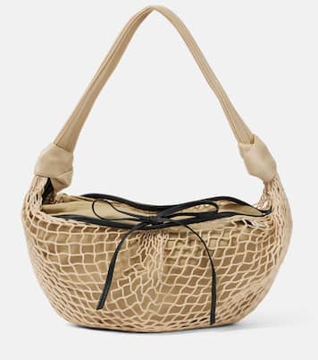 X Filt Tote Croissant mit Leder | Lemaire