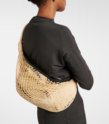 X Filt Tote Croissant mit Leder | Lemaire