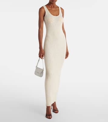 Vestido largo de croché de lino y algodón | Magda Butrym