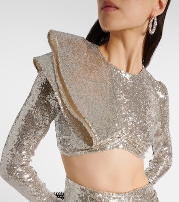 Crop top con lentejuelas | Maticevski