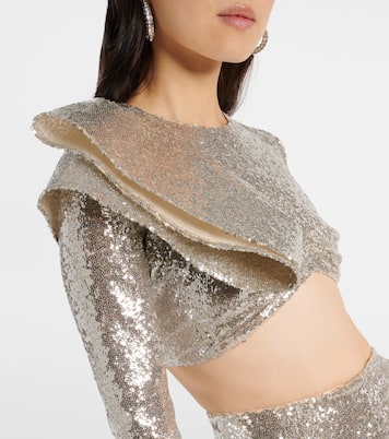 Crop top con lentejuelas | Maticevski