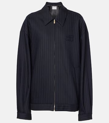 Logo wool jacket | Miu Miu