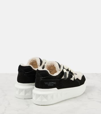 Baskets One Stud XL en cuir | Valentino Garavani
