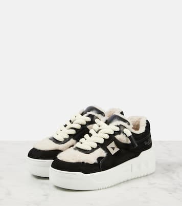 Baskets One Stud XL en cuir | Valentino Garavani