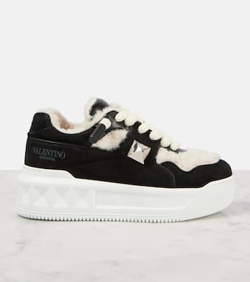 Baskets One Stud XL en cuir | Valentino Garavani