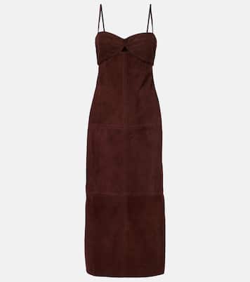 Abito midi in suede | Johanna Ortiz