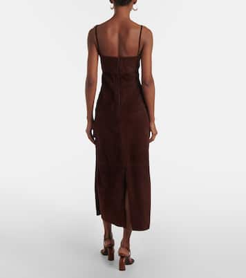 Abito midi in suede | Johanna Ortiz