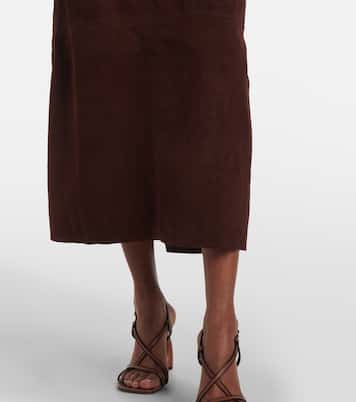 Abito midi in suede | Johanna Ortiz