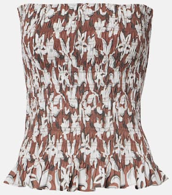 Top a fascia Lucie in cotone con stampa | Faithfull