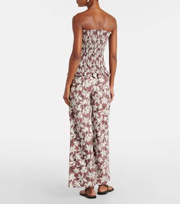 Top a fascia Lucie in cotone con stampa | Faithfull