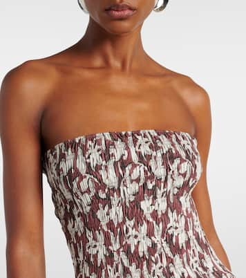 Top a fascia Lucie in cotone con stampa | Faithfull