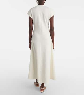 Vestido midi White Label Melanie de mezcla de algodón | Proenza Schouler