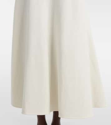 Vestido midi White Label Melanie de mezcla de algodón | Proenza Schouler