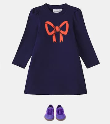 Abito chemisier in cotone con fiocco | Mini Rodini