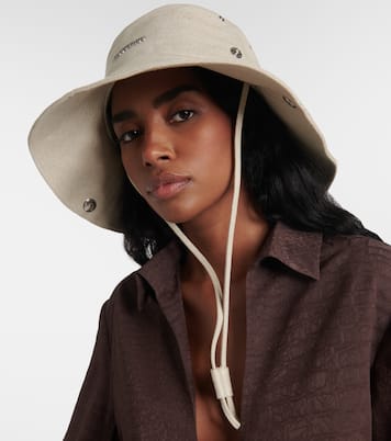 Chapeau bob De-Nîmes en lin et coton | Jacquemus