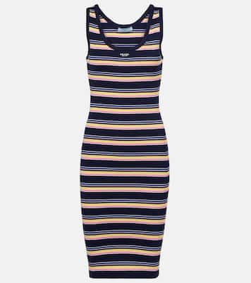 Abito in cotone a righe | Prada
