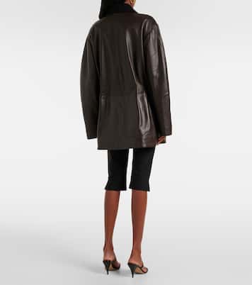 Lederjacke mit Wolle | Vince